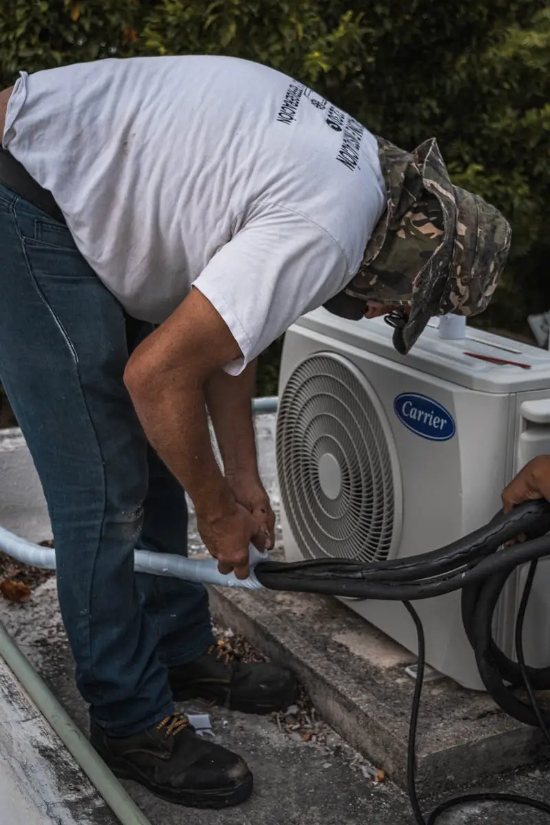 Before-and-after photo of professional air duct cleaning in Birmingham, Alabama.