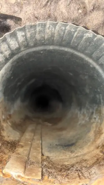 Dryer vent before/after photo