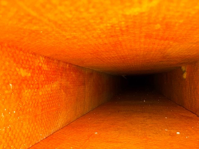 Clean HVAC duct interior after Dust Lift preventative maintenance service