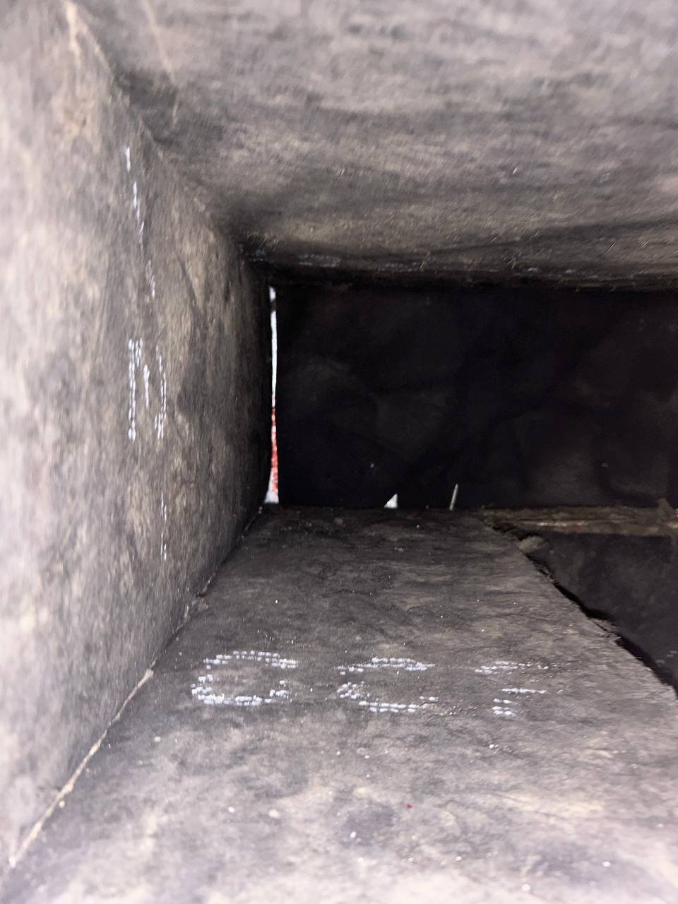 Same ductboard return box after cleaning by DUCTS, clean and clear, Birmingham metro home