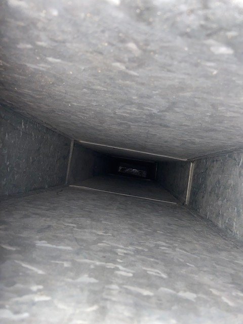 Return air duct after cleaning, Altacrest, Birmingham metro