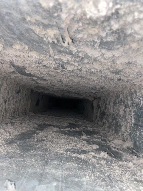 Return air duct before cleaning, Altacrest, Birmingham metro