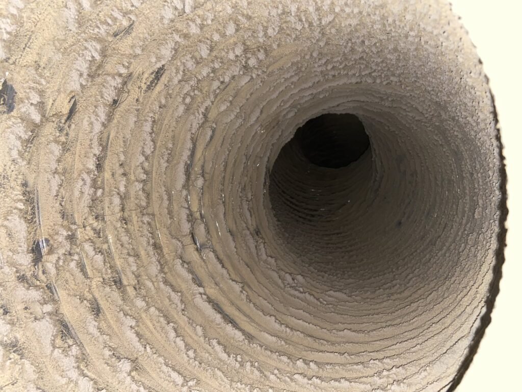 Return air duct before cleaning, Birmingham, AL