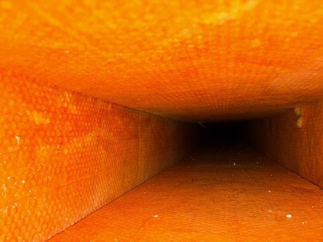 Air duct trunk line after cleaning, Valley Station, Birmingham metro